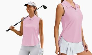 PINSPARK-Women-Golf-Sleeveless-Tennis-Polo-V-Neck-T-Shirt-2025