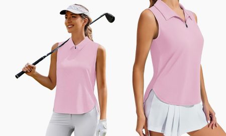 PINSPARK-Women-Golf-Sleeveless-Tennis-Polo-V-Neck-T-Shirt-2025