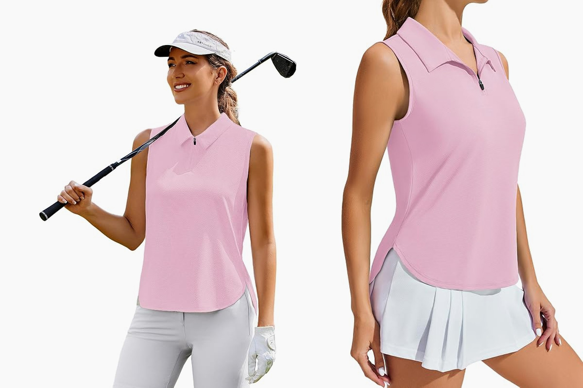 PINSPARK-Women-Golf-Sleeveless-Tennis-Polo-V-Neck-T-Shirt-2025